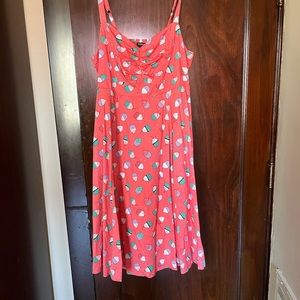 Torrid Cupcake Poplin Sweetheart Fit & Flare Dress Size 2X 18-20